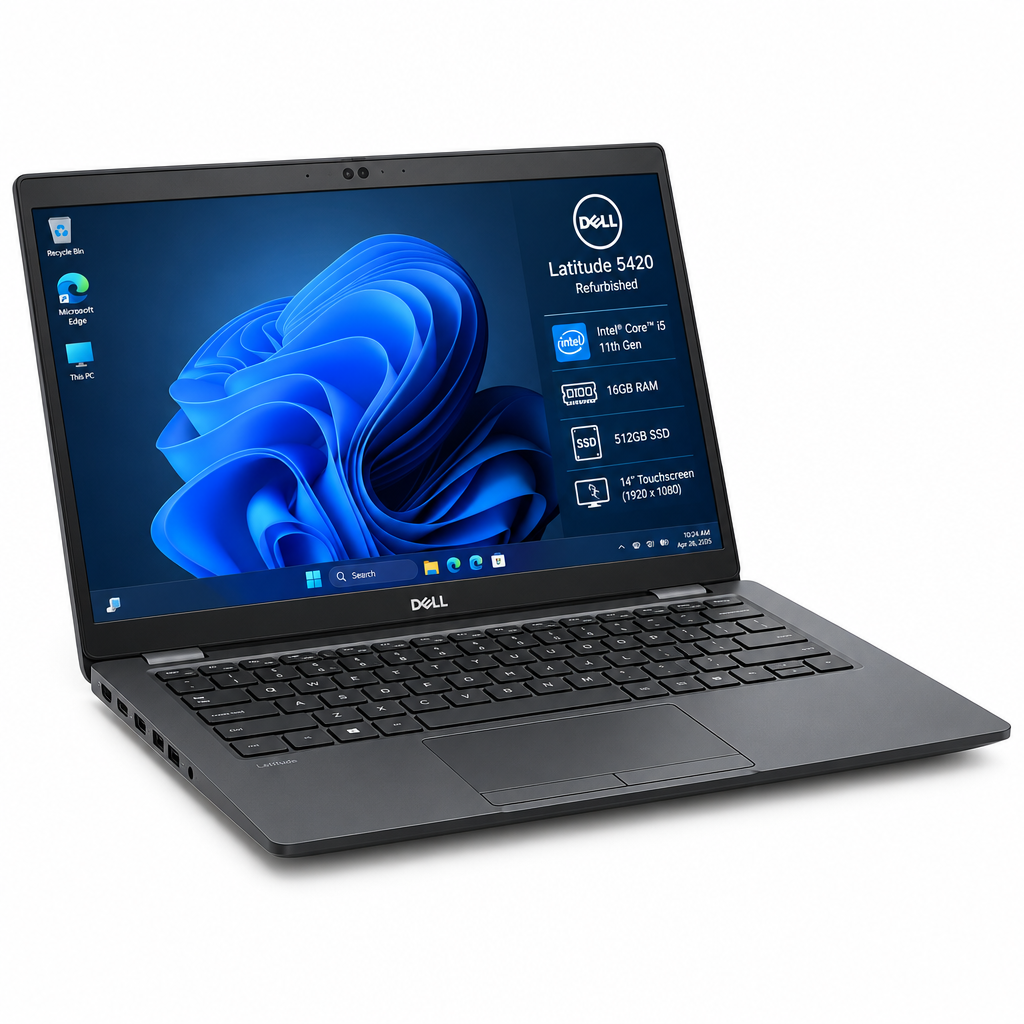 DELL REFURBISHED LAPTOP LATITUDE 5420 I5/11TH 16GB/512 GB (I5 11TH 16GB/512GB SSD WEB 14 TOUCH)